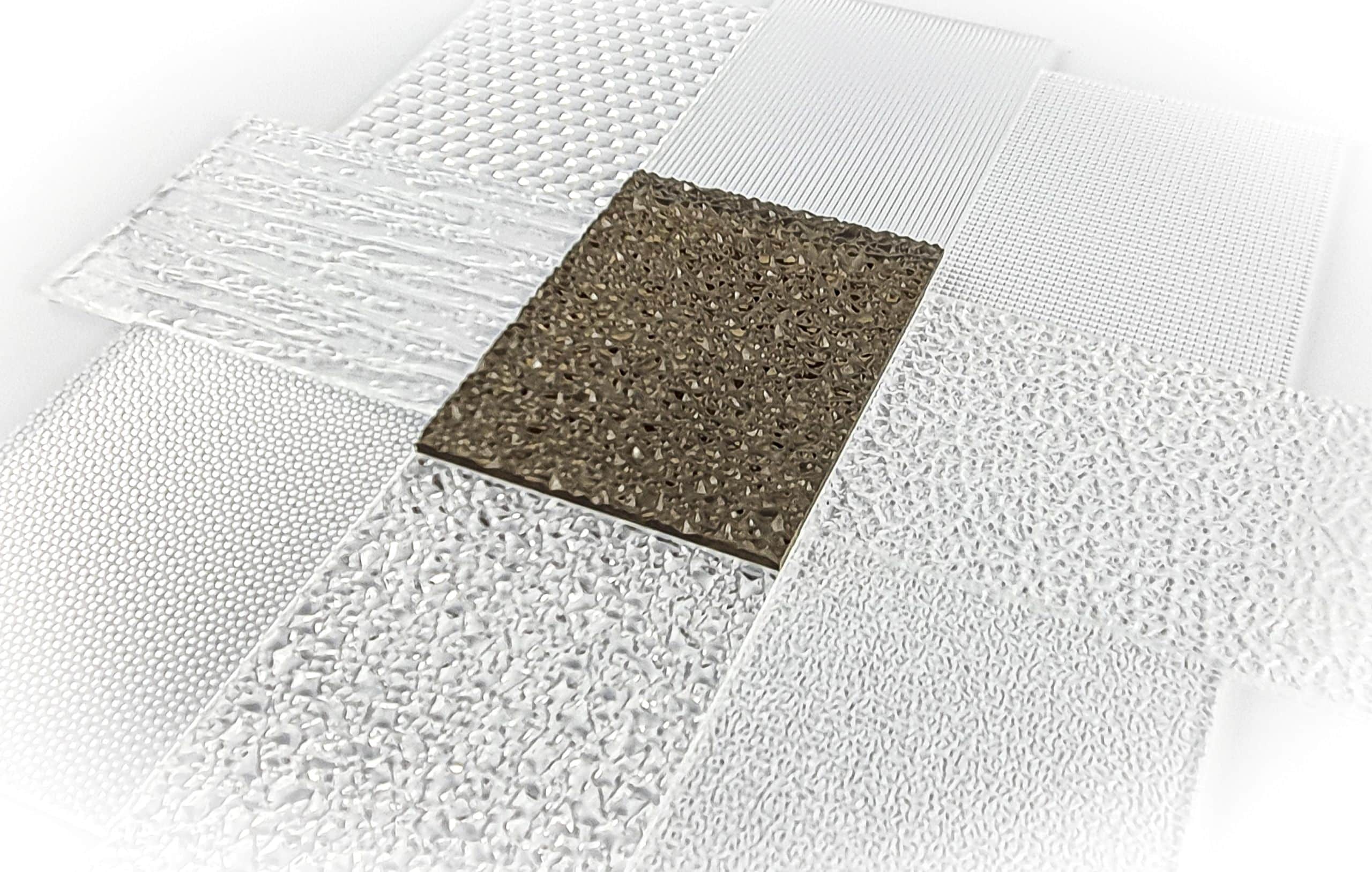 Polycarbonatplatten strukturiert